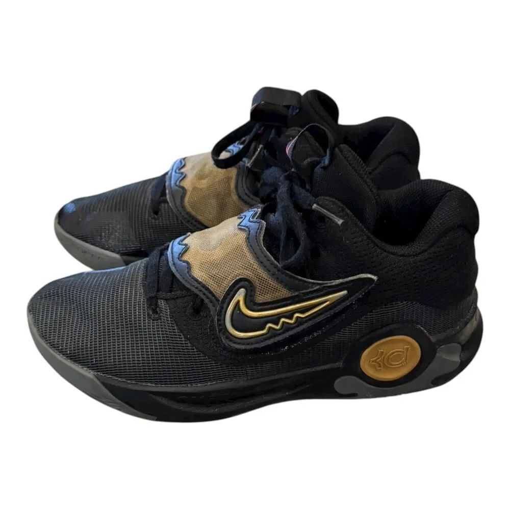 Nike Men’s KD Trey 5 X 'Black Metallic Gold’ DD9538-010 Basketball Shoes 8